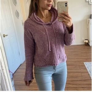 🪞 hm chenille soft knit long sleeve sweater top